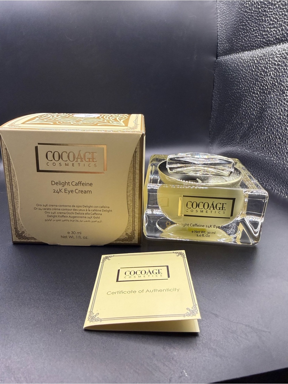Cocoage Delight Caffeine 24K Eye Cream - Gold